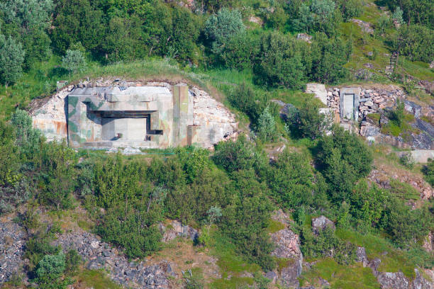 A German World War 2 fortification defending approaches to the Norwegian fjords