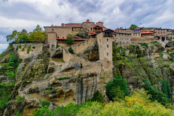 istock Holy Monastery of Great Meteoron, the largest Eastern Orthodox monastery in Meteora, Greece 1198021806