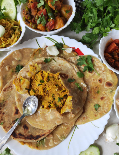 istock How to make Besan Mooli Paratha 1198022781