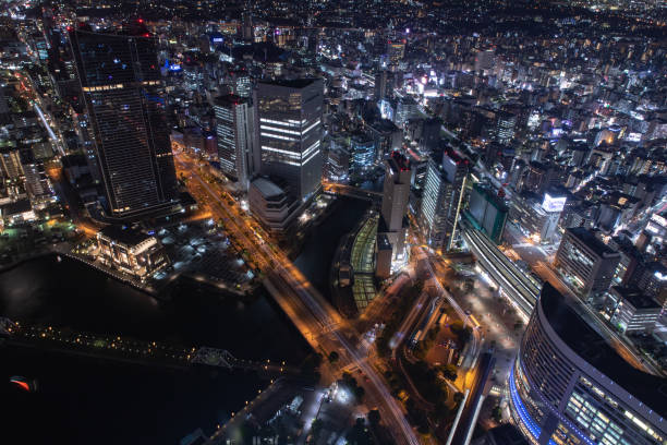istock Beautiful night view in Yokohama 1198023175