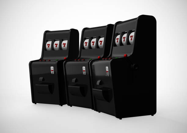 istock Slot Machine Casino Retro Style 777 One Arm Gambit 3D Render 1198023210