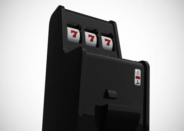 istock Slot Machine Casino Retro Style 777 One Arm Gambit 3D Render 1198023362