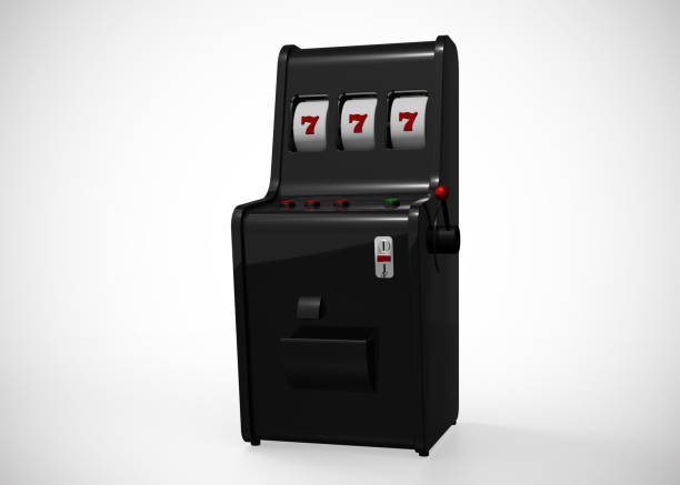 istock Slot Machine Casino Retro Style 777 One Arm Gambit 3D Render 1198023902
