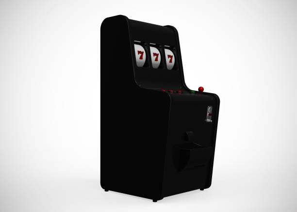 istock Slot Machine Casino Retro Style 777 One Arm Gambit 3D Render 1198023911