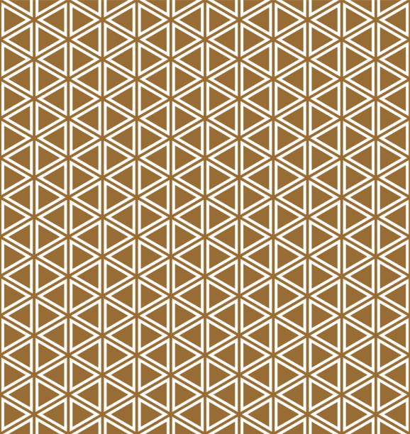 パターン用ベースグリッドみくでくちこ.ブラウン色の背景。 - roof tile tile geometric shape backgrounds点のイラスト素材／クリップアート素材／マンガ素材／アイコン素材