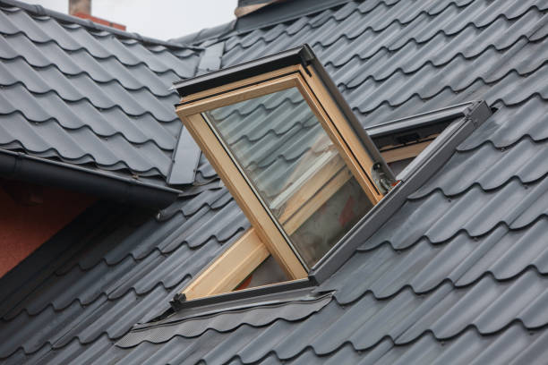 istock Open roof window outside the house 1198025719