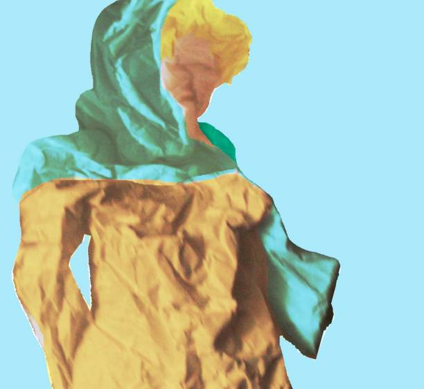istock Woman in a transparent shawl 1198027308