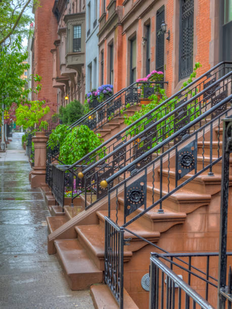 istock New York City brown stone in spring 1198028589