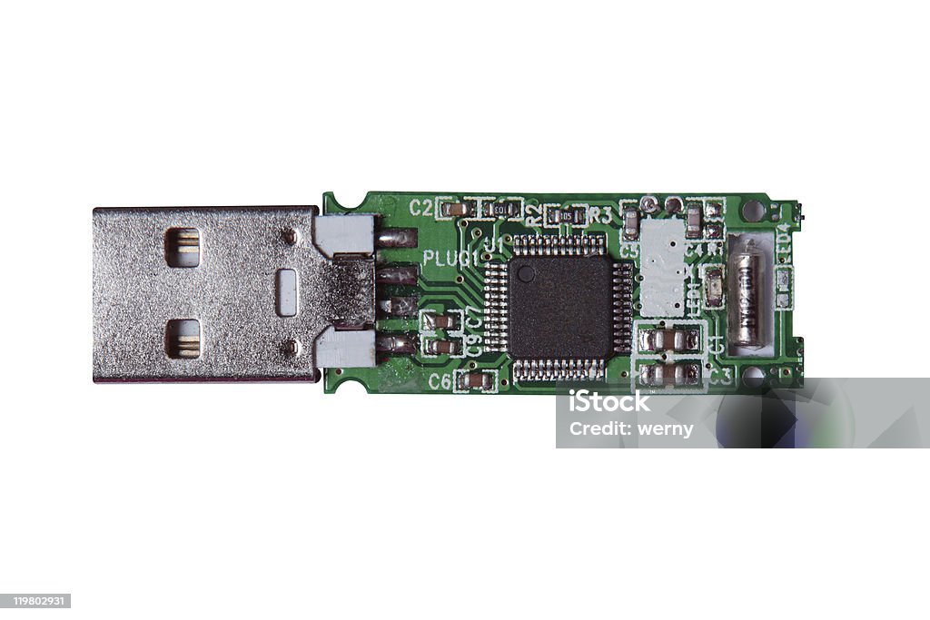 Unidad Flash USB circuito - Foto de stock de Abierto libre de derechos