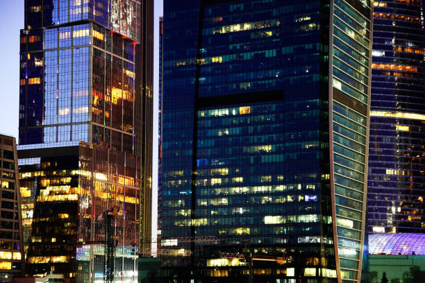 istock Moscow city night 1198029473