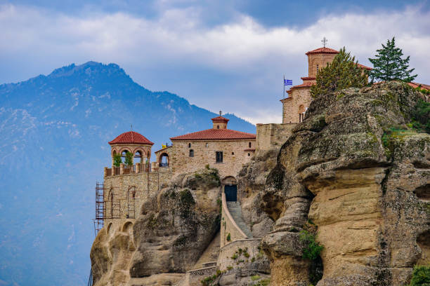 istock Monastery of Varlaam on the rock, the second largest Eastern Orthodox monastery in Meteora, Greece 1198030635