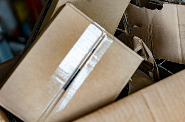 istock 2020 Card board boxes after Christmas 1198032969