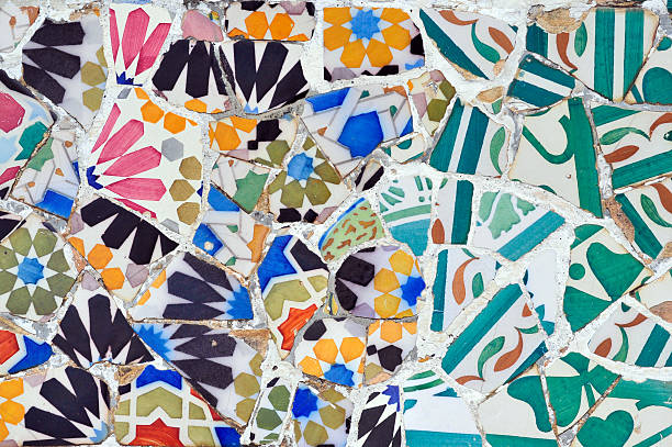 istock Mosaic in Guell park Barcelona 119803410