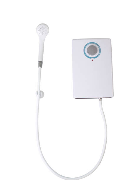 istock water heater and shower isolated 1198036146