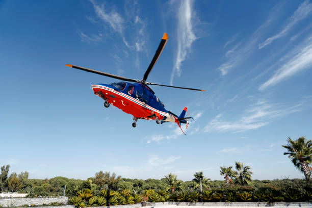 Private helicopter landing / take off
