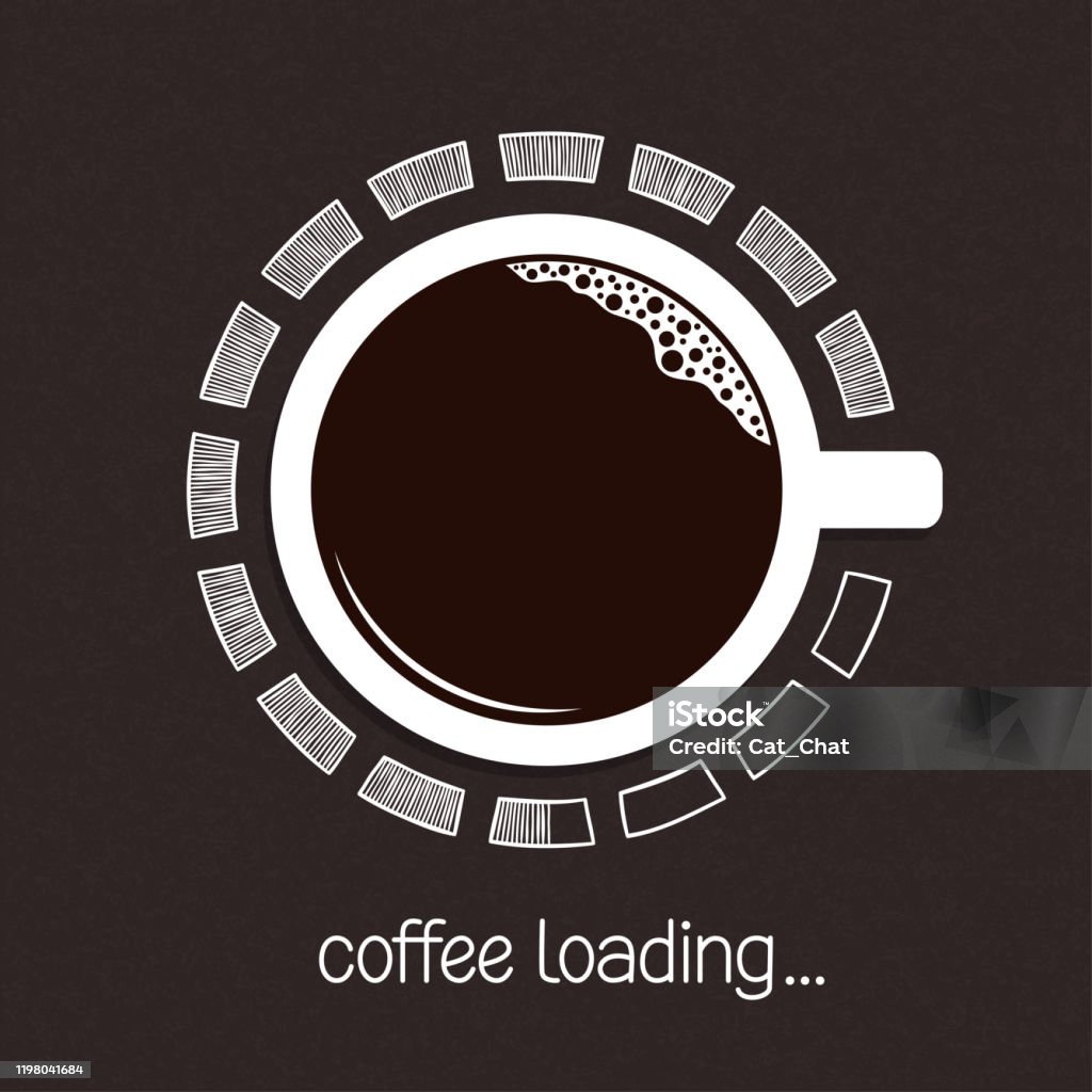 Coffe Loading Screen Coffee Loading Stock Illustration - Download Image Now - Coffee - Drink ...