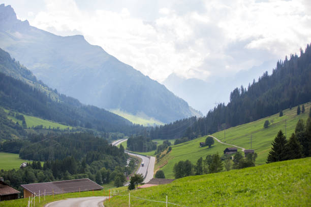 istock Road to scenic mountains, summertime 1198041694