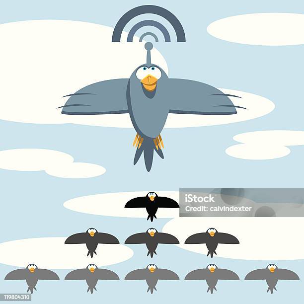 Suivez Le Leader Du Signal Vecteurs libres de droits et plus d'images vectorielles de Humour - Humour, Oiseau, Voler