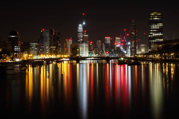 istock Nightscape of London skyscrapers 1198044253