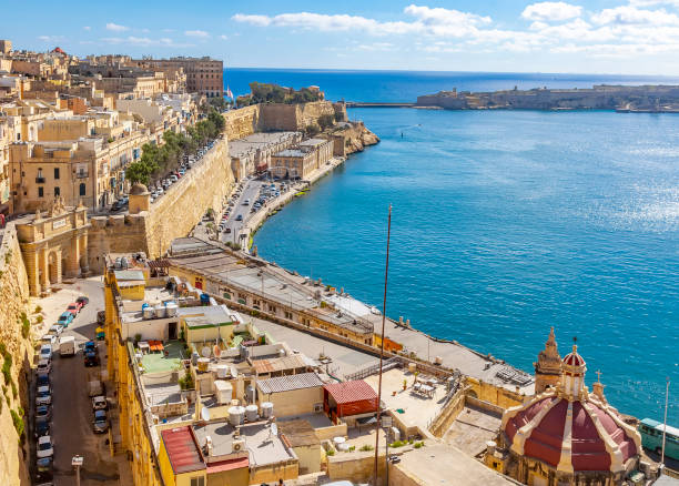 istock Ancient fortifications of Valletta, grand harbour Malta 1198045818