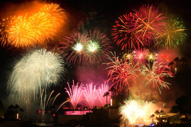 istock Fireworks on new years eve 1198047918