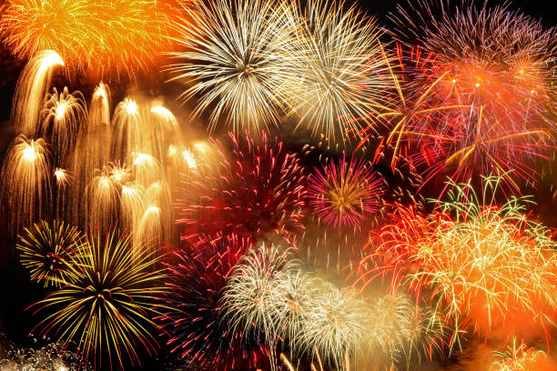 istock Fireworks on new years eve 1198048495