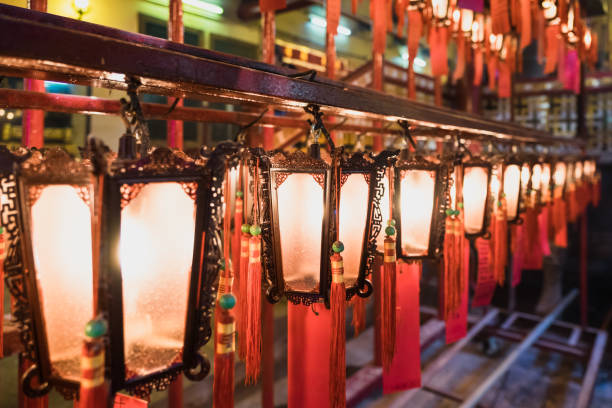 istock close up chinese lantern glowing in temple 1198048520