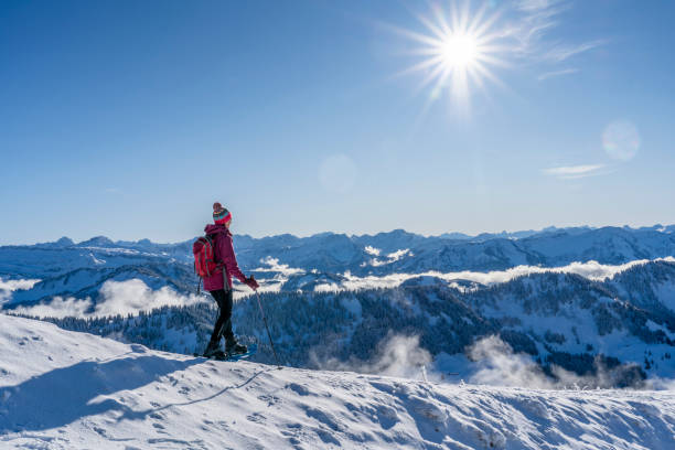 istock snowshoe hiking in the Bregenz Wald, Austria 1198050041