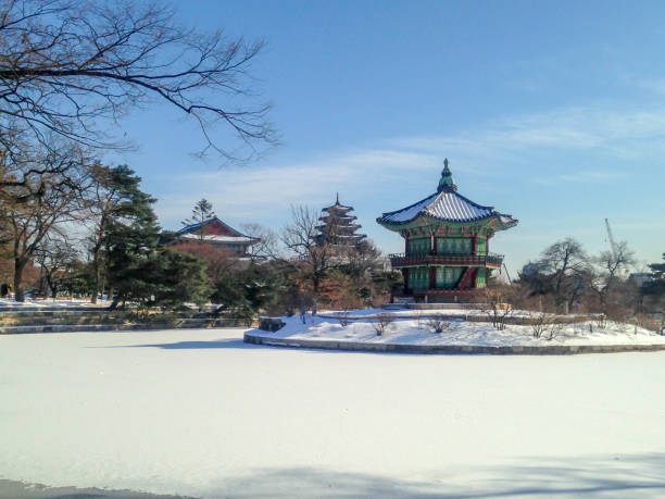 istock Gyeongbokgung after snowing 1198052236