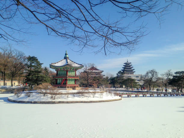 istock Gyeongbokgung after snowing 1198052264