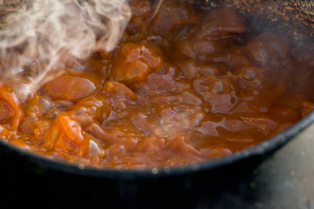 Goulash soup cooking