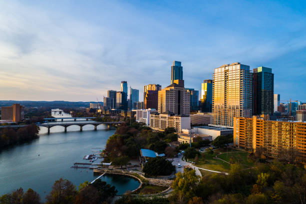 istock Sunset over Austin Texas Cityscape 1198055156