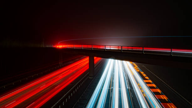 istock Long exposure of traffic on motorway 1198056246