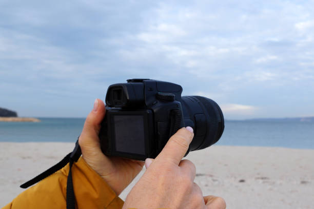 istock female hands holding a camera 1198056380