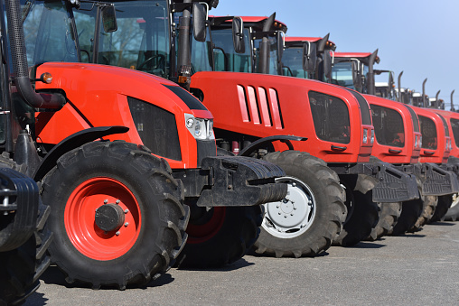 tractor park of agriculture company