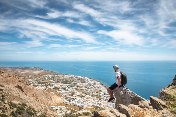 Hiking On Santorini Island