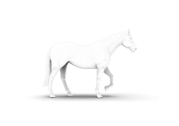 istock Graphic Animal Isolated on White 3D Rendering 1198062261