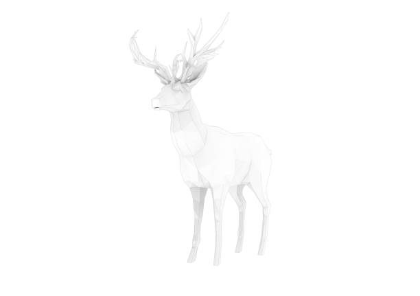 istock Graphic Animal Isolated on White 3D Rendering 1198062263