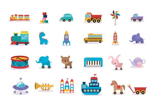istock bundle of toys children icons 1198065976