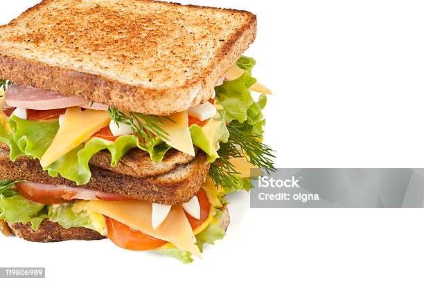 Stapel Köstliche Sandwiches Stockfoto und mehr Bilder von Brotlaib - Brotlaib, Brotsorte, Dill