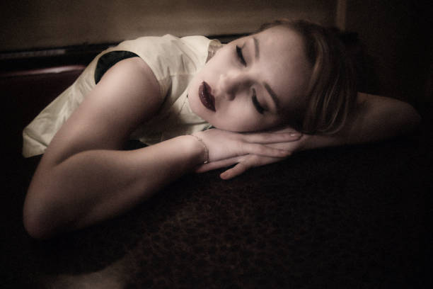 istock The beautiful sleeper in a bar in Berlin 1198079723