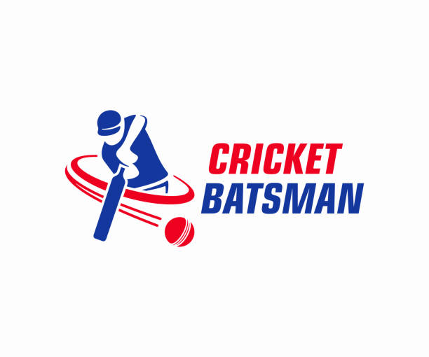 Cricket player design. Cricket batting vector design. Batsman illustration Cricket player design. Cricket batting vector design. Batsman illustration batsman stock illustrations