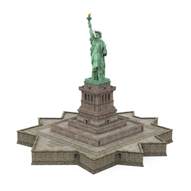 istock Statue of Liberty Isolated 1198083296