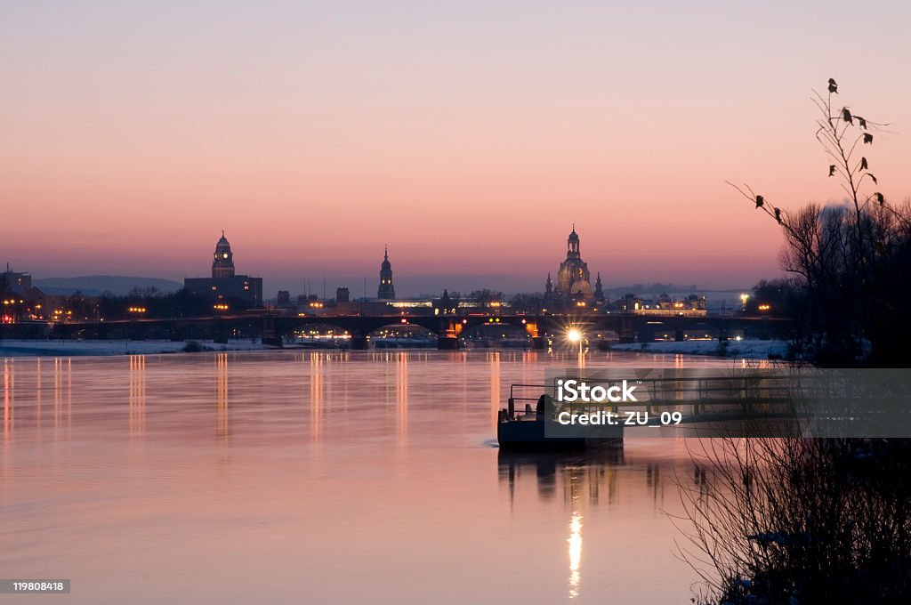 Dresden - Lizenzfrei Abenddämmerung Stock-Foto