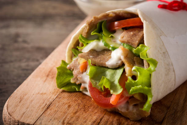 istock Doner kebab or shawarma sandwich 1198087095