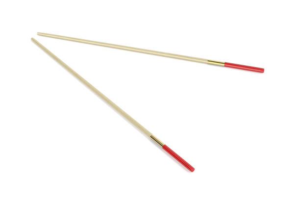 istock Pair of wooden chopsticks 1198087299