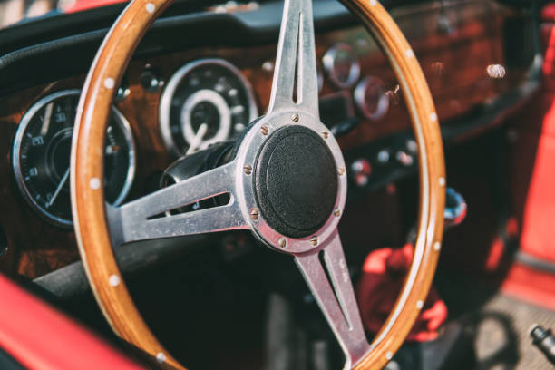 istock Wooden steering wheel 1198087310