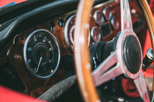 istock Wooden steering wheel 1198087339