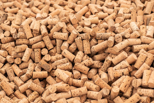 istock Handcrafted cork caps detail. 1198087343