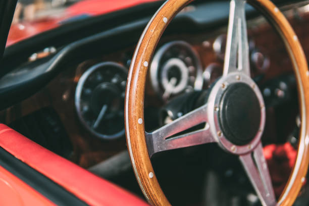 istock Wooden steering wheel 1198087355